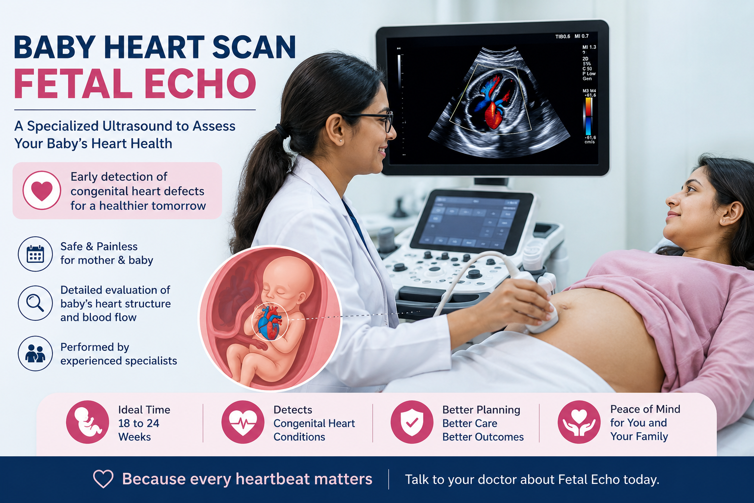 You are currently viewing Fetal Echo in Surat: Your Baby’s Heart Scan Guide