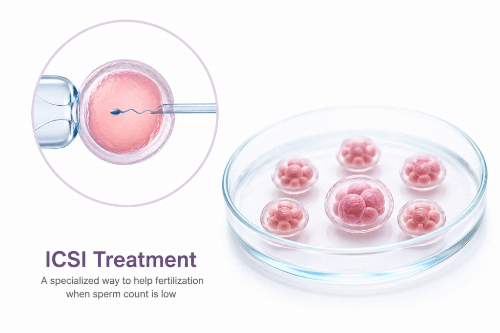 ICSI Treatment in Surat: Can It Help When Sperm Count Is Low?
