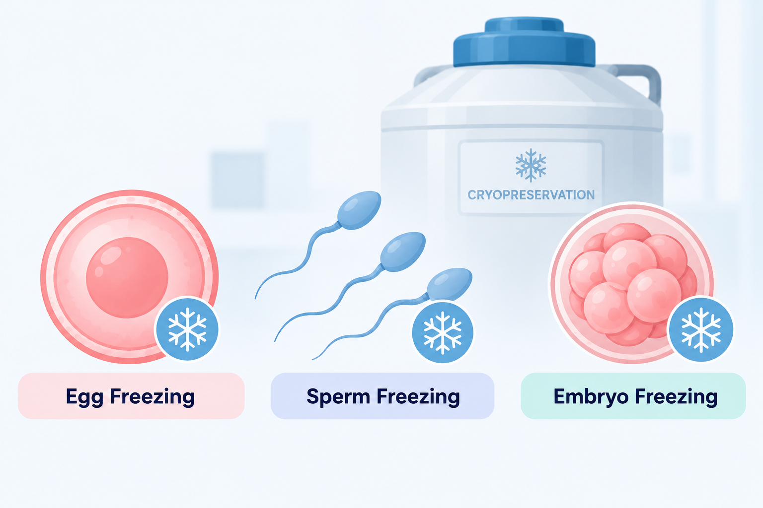 You are currently viewing Cryopreservation in Surat: Egg, Sperm & Embryo Freezing Explained